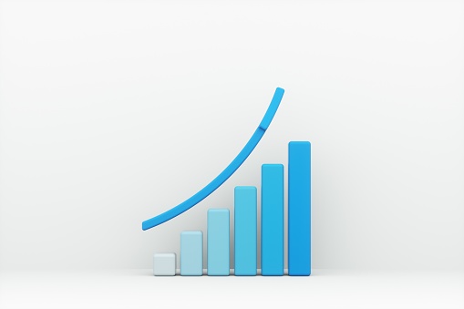 Business graph growth chart sales investment stock market