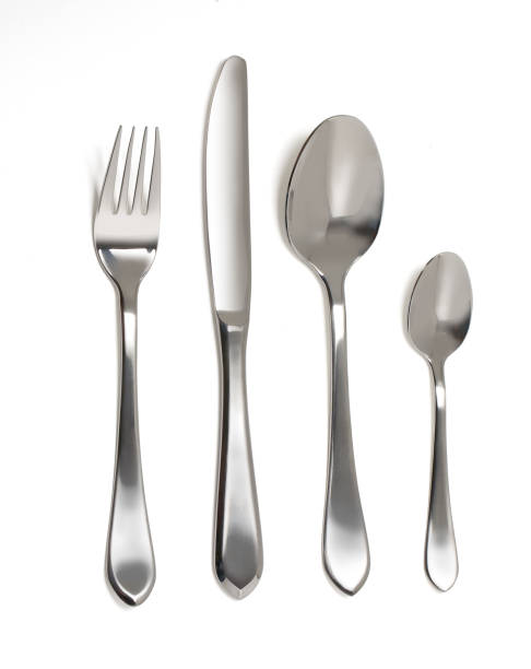 istock Cutlery Set with Fork, Knife and Spoon 1350366896