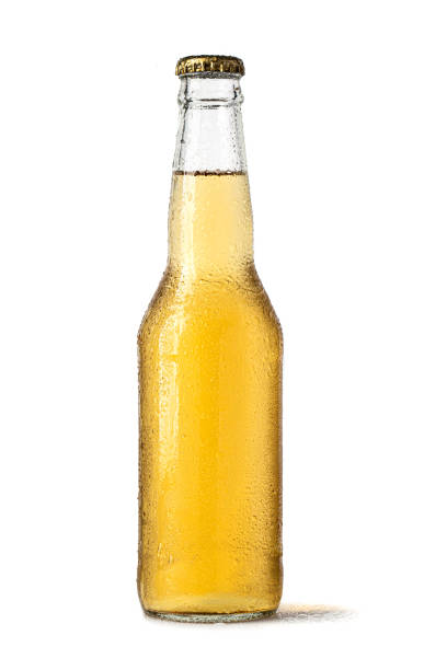 istock glass beer bottles with drops 1350366977