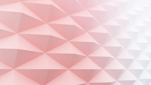 istock Abstract background pink color triangle,geometric background 1350375767