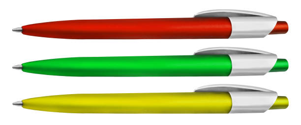 Pencils red green yellow colors isolated against white background Pencil red green yellow colors isolated against white background alternative for germany photos stock pictures, royalty-free photos & images