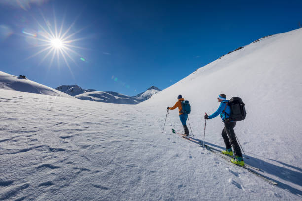 istock Ski touring at Lofoten - Norway 1350385069