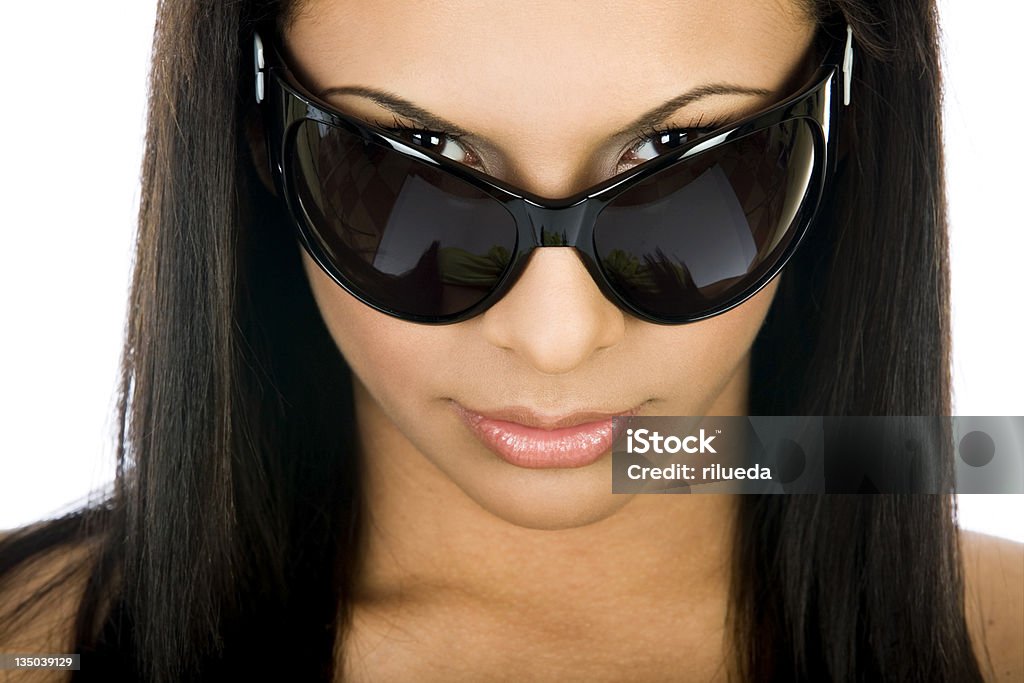 Портрет сексуальная Девушка с Солнцезащитные очки - Стоковые фото Взрослый роялти-фри