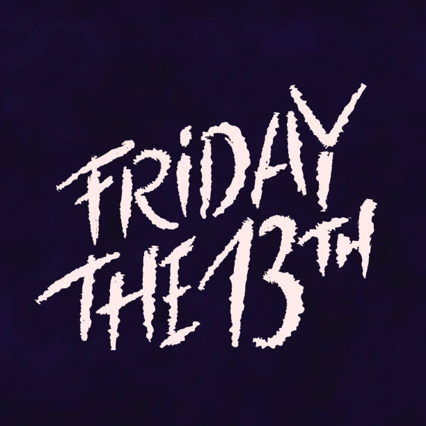 Friday the 13th. Vector handwritten lettering. Friday the 13th. Vector handwritten lettering. Vector illustration. friday the 13th vector stock illustrations
