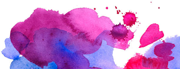 istock Abstract colorful watercolor splash. Vector stain of paint 1350395492