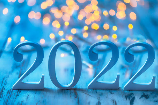 istock White lights and white 2022 numbers 1350409204
