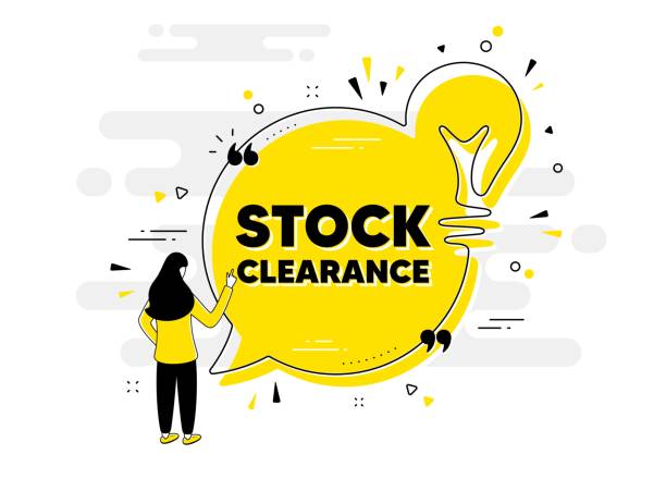 istock Stock clearance sale symbol. Special offer price sign. Vector 1350412452