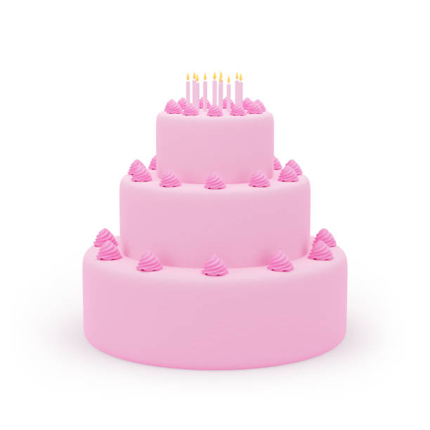 Birthday cakes in the cake shop window