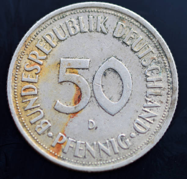 istock German 50 Pfenning coin 1350417638
