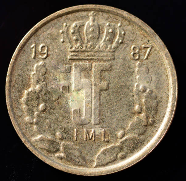 istock 1987 Luxembourg 5 Francs coin Reverse Side 1350418396