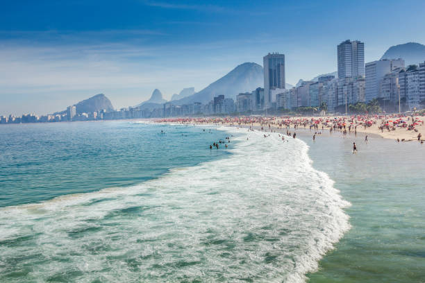 One of the most famous beach in the world is Copacabana, in Rio de Janeiro.