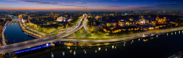 Szczecin by night, Poland