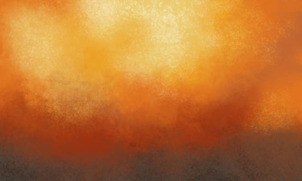 illustrations, cliparts, dessins animés et icônes de fond abstrait orange rouge d’automne avec des transitions douces. fond orange fumé de couleur rouille d’automne - flame coloured