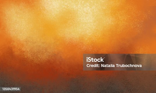 istock Abstract autumn red orange background with soft transitions. Smoky orange autumn rust-colored background 1350431954