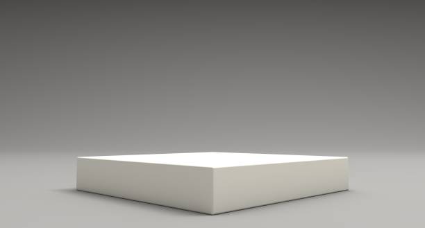 istock 3D Gray Stands, Product Stand, Blank Scene 1350432416