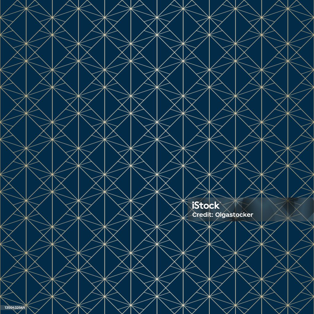 Subtle Diamond Pattern Subtle Golden Vector Geometric Seamless Pattern With Diamond Grid Thin ...