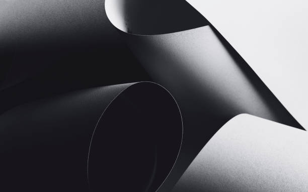istock Abstract shapes detail, dark background 1350448158