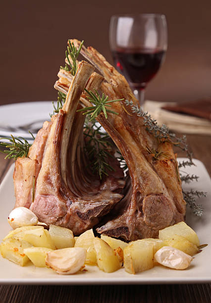 istock roasted rack of lamb 135044816