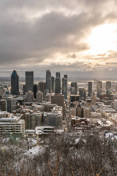 istock Montreal skyline in winter. 1350454963
