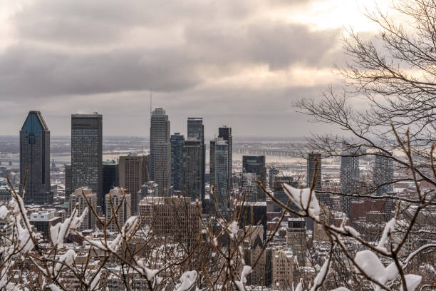 istock Montreal skyline in winter. 1350454964
