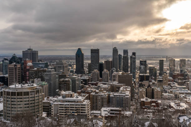 istock Montreal skyline in winter. 1350454968