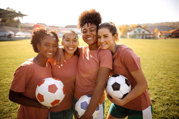 istock Women Soccer Player 1350460417