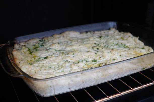 istock Cod brandade in a gratin dish during baking  French cooking 1350463972