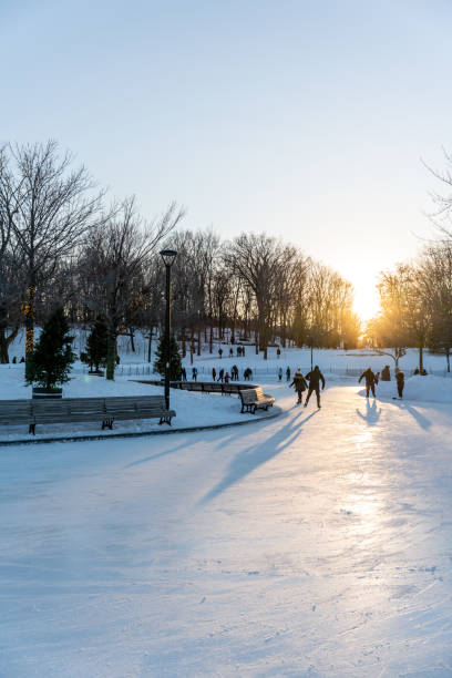 istock Ice rink in Montreal. 1350481979