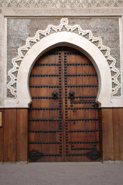 istock The traditional and handcrafted door in Morocco 1350482887