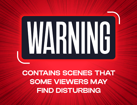 Warning Disturbing Content Disclaimer Message Background Stock Warning Disturbing Content Disclaimer Message Background Stock
