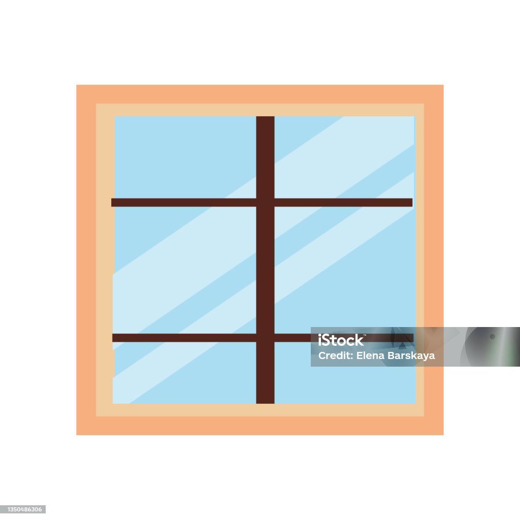Square Image Object Window The Window Is Square On A White Background For Use In Web Design Stock ...