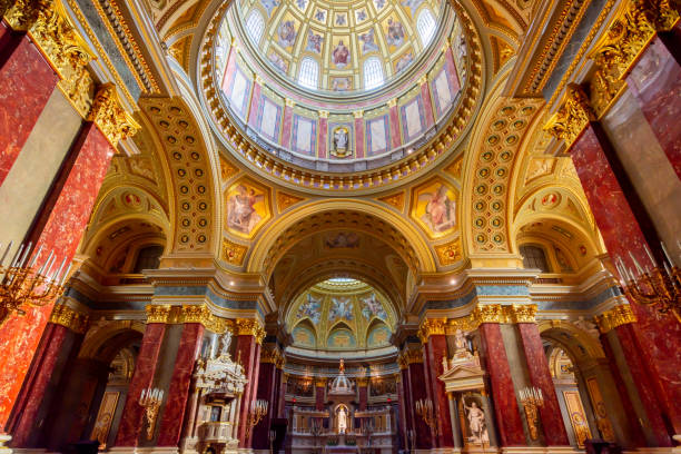 istock St. Stephen's basilica interiors in Budapest, Hungary 1350487181