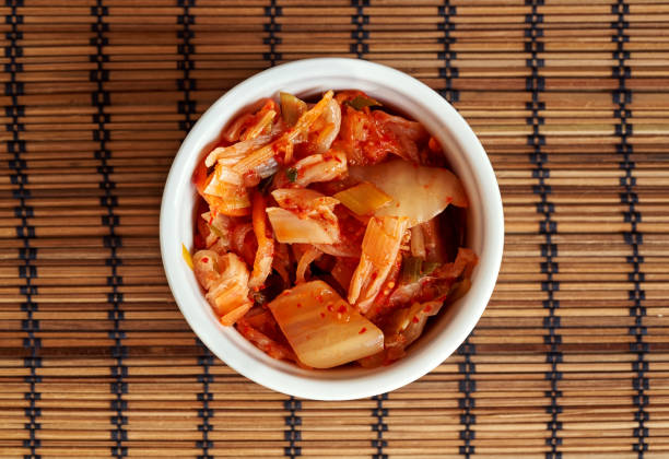 istock Kimchi - traditional korean fermented food 1350487399
