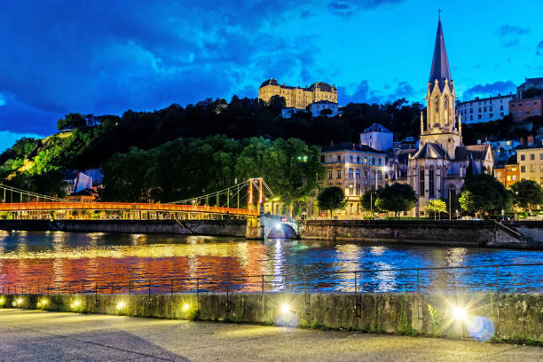 istock Saint George's footbridge in Lyon 1350490016