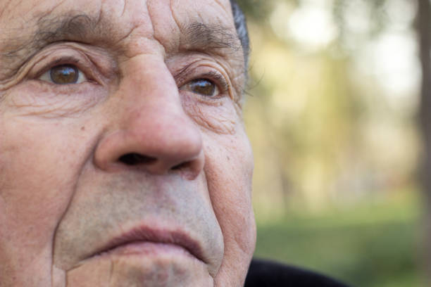 istock Brown eyed senior man 1350492440