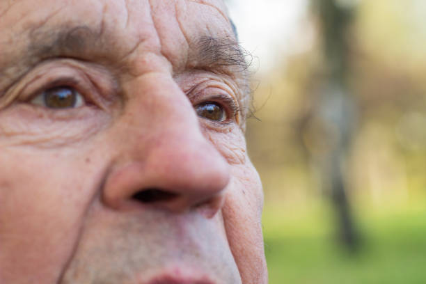 istock Brown eyed senior man 1350492467