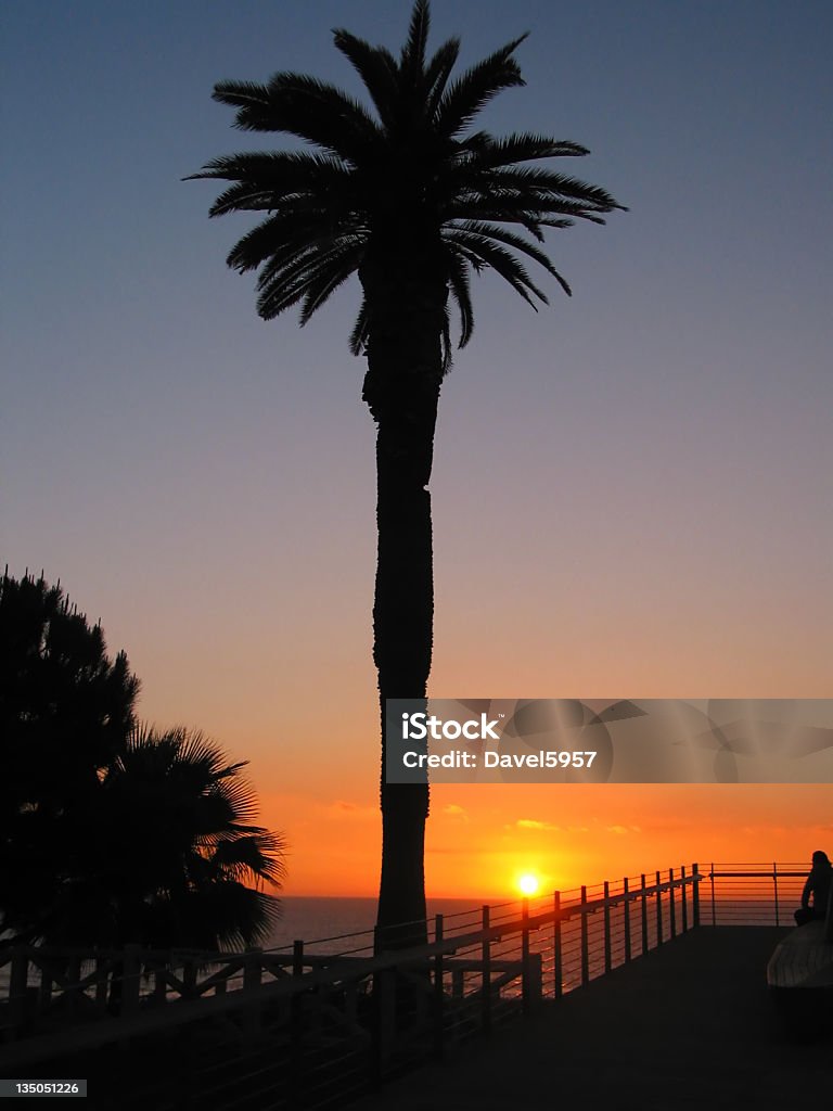 Santa Mónica al atardecer - Foto de stock de Aire libre libre de derechos