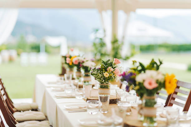 istock Fresh flowers wedding decoration. 1350513682