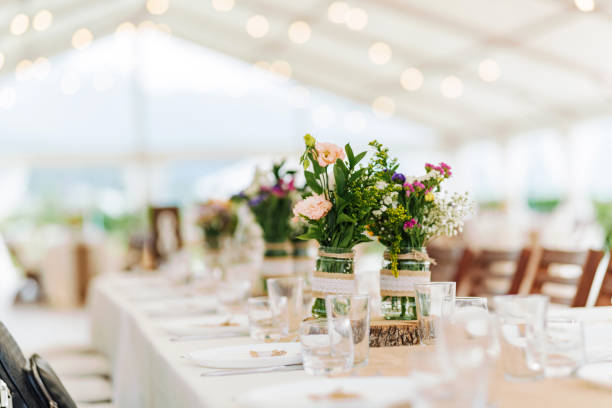 istock Fresh flowers wedding decoration. 1350513685