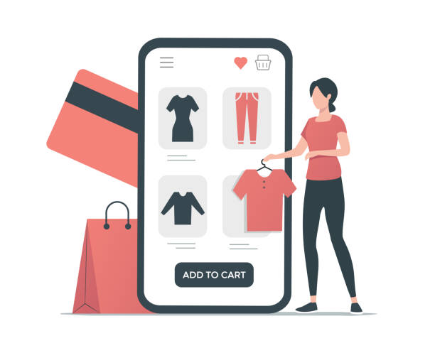 1,900+ Online Clothing Store Stock Illustrations, Royalty-Free