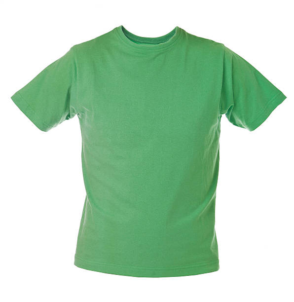istock A plain green t-shirt on a white background 135051527