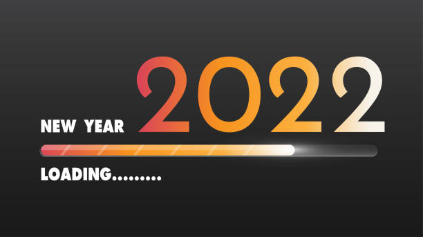 istock 2022 happy new year. numbers 3d abstract style. vector linear numbers. design of greeting cards. vector illustration. 1350518462