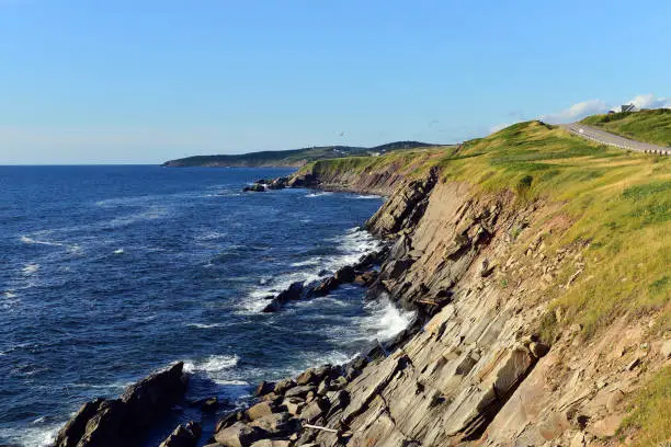 Photo of The rugged coast of the world famous Cabot Trail in Cape Breton,  Canada