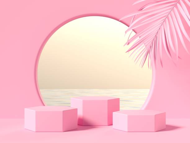 istock Abstract background. mock up scene for product display. 3d render 1350523805