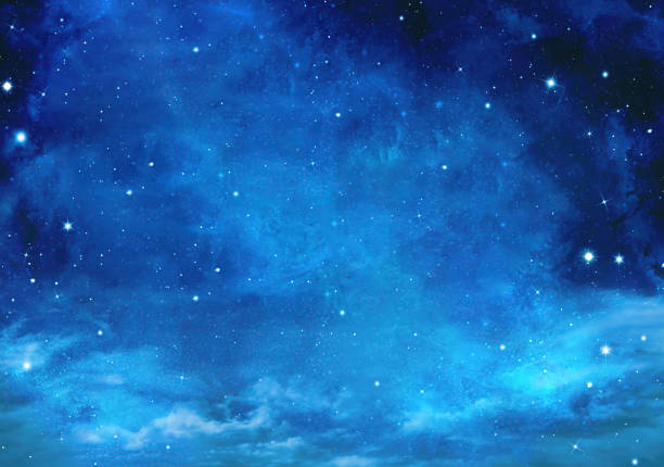 3d rendering deep space, abstract blue background,High definition Universe field  with stars, nebula and galaxy
