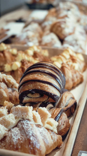 istock Fresh croissant for sale 1350530974