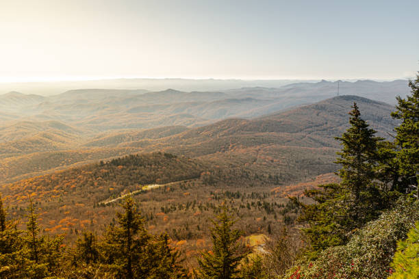 istock Blue Ridge Parkway in fall season. 1350531827