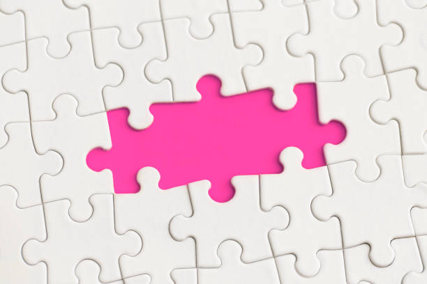 istock The frame of the puzzle for text. 1350532922