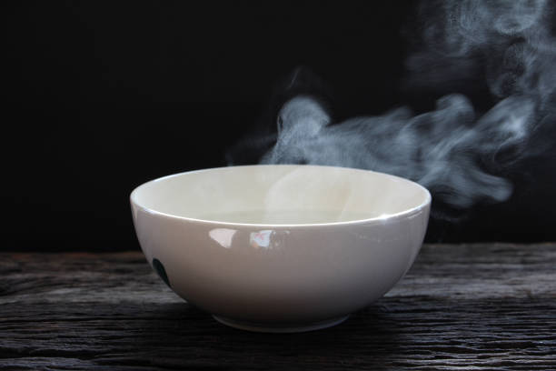 istock Bowl of hot soup with steaming 1350549077