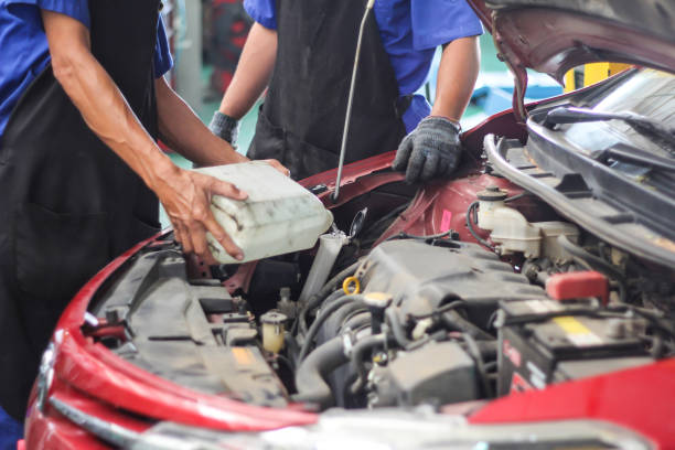 istock Maintenance car repair automotive worker. 1350558125